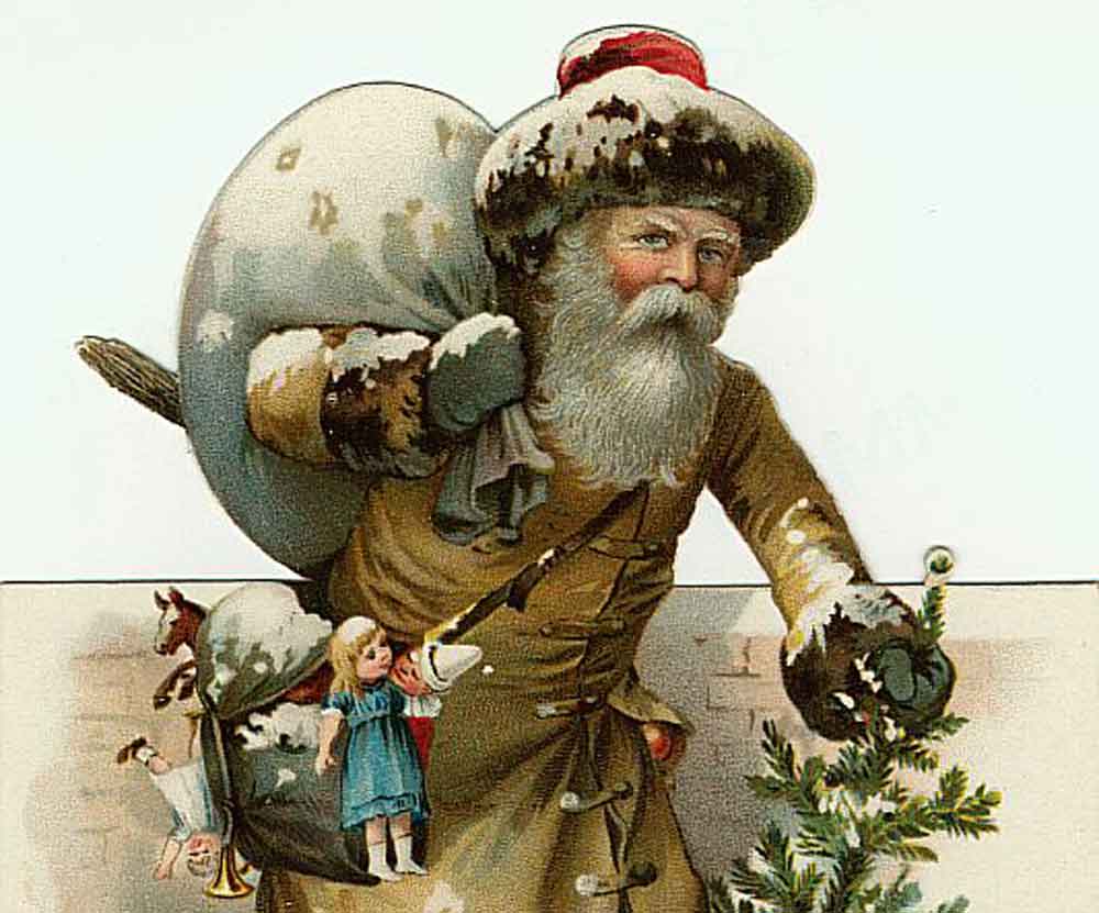 babbo natale marrone