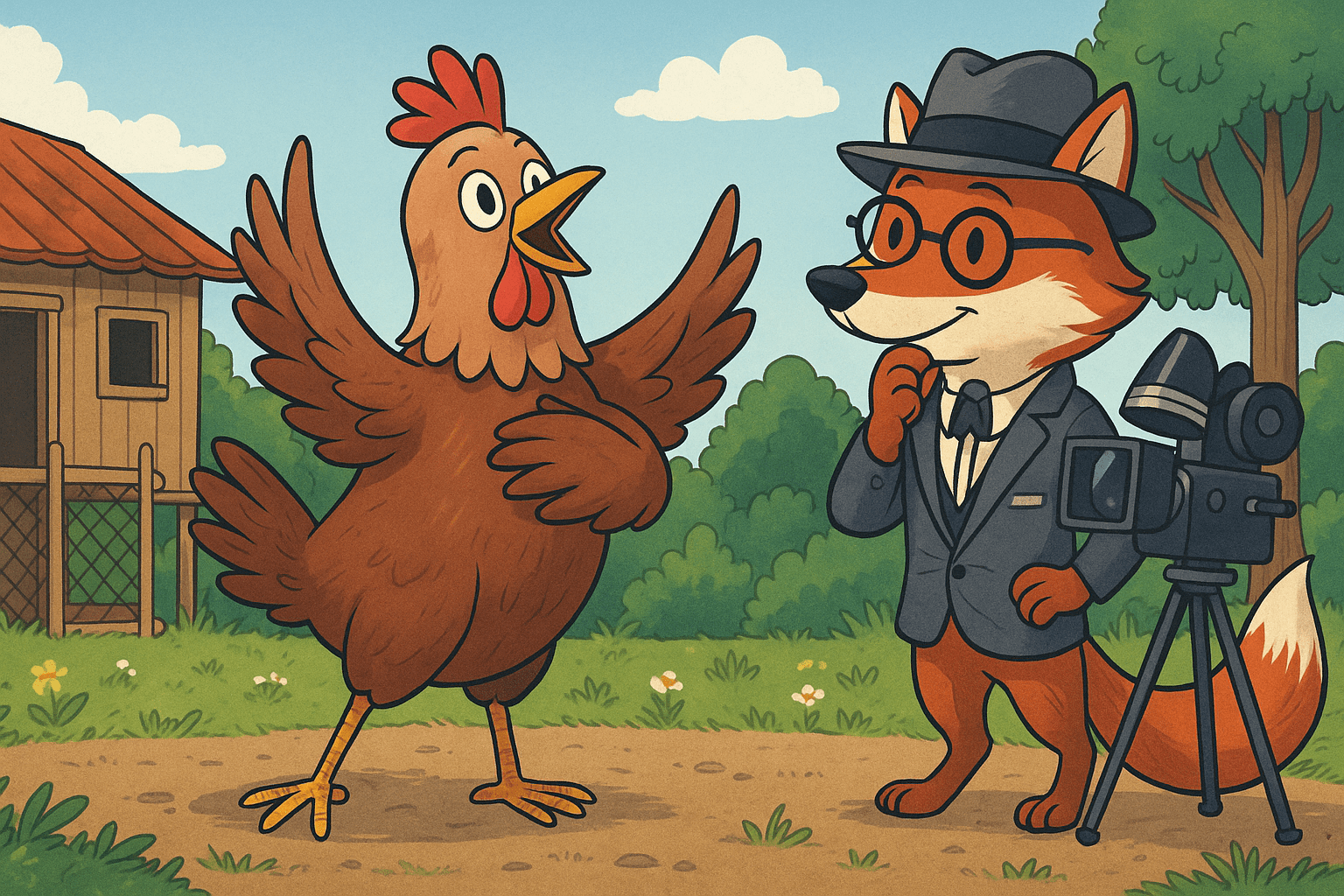 La volpe e la gallina attrice