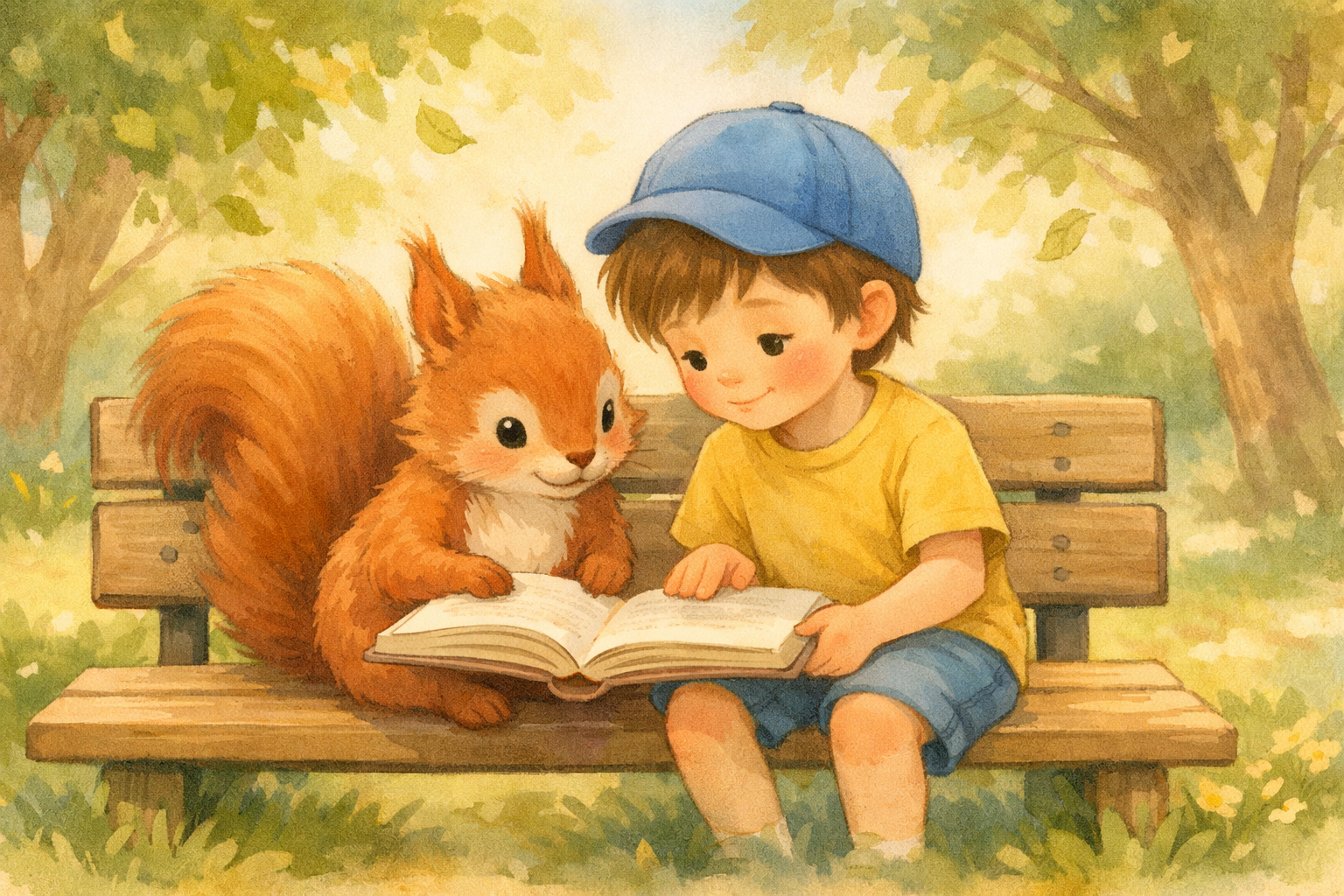 Lo scoiattolo Gigi e la scuola nel parco