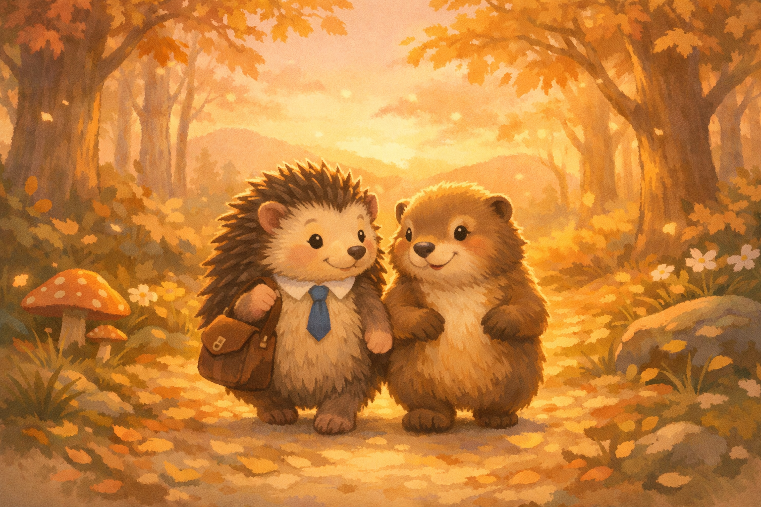 La marmotta e il riccio postino